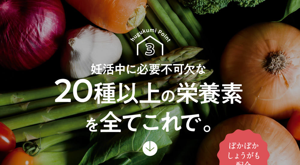 妊活中に必要不可欠な20種以上の栄養素を全てこれで。