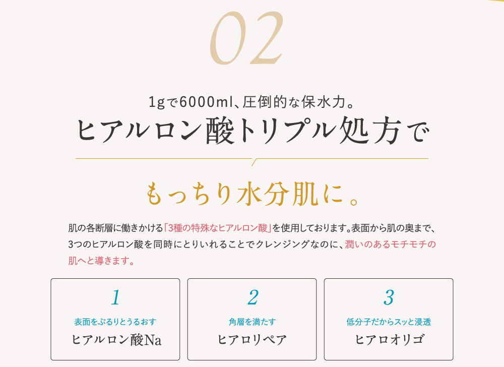 ベースとなる「水」と「オイル」に徹底してこだわりました。