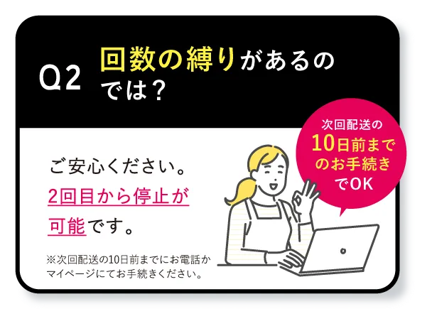 Q2 回数の縛りがあるのでは？