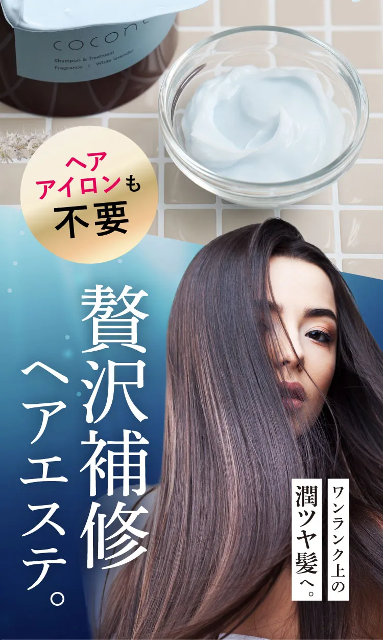 濃密クリームが紫外線熱ダメージを補修。