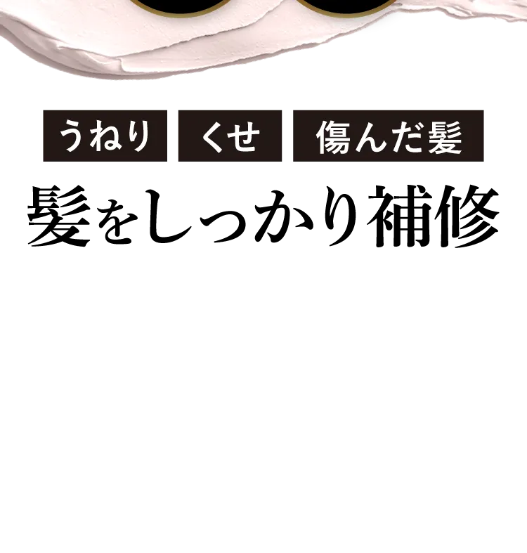 かみにしっかり補修を