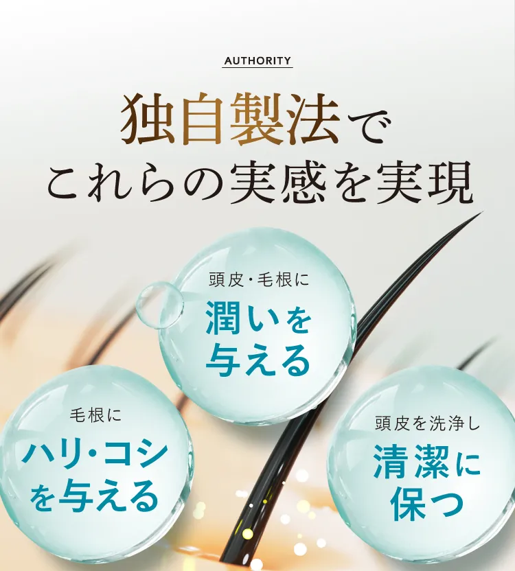 独自製法でこれらの実感を実現