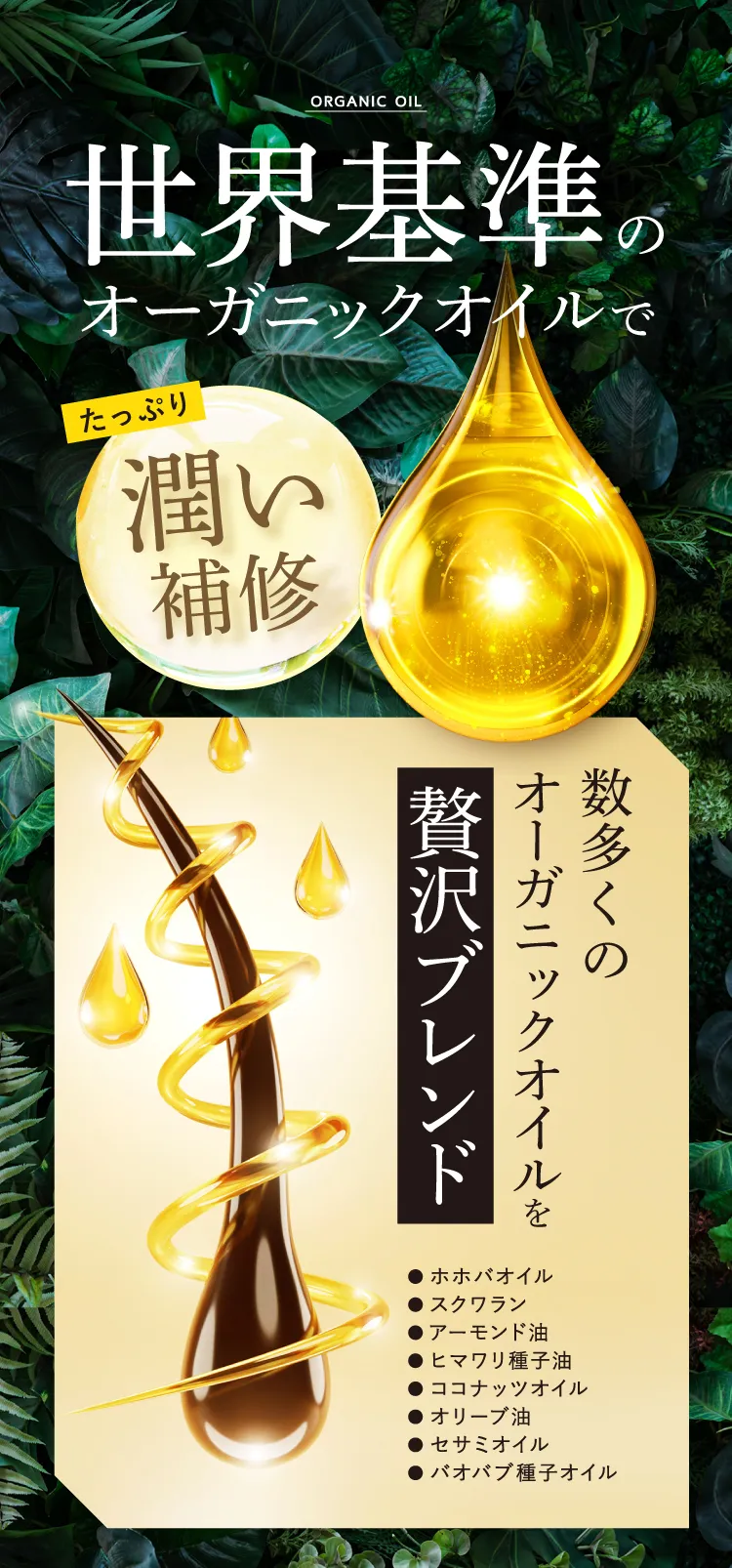 世界基準のオーガニックオイルで