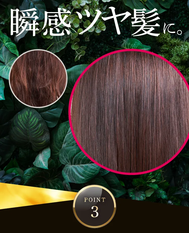 瞬間ツヤ髪に