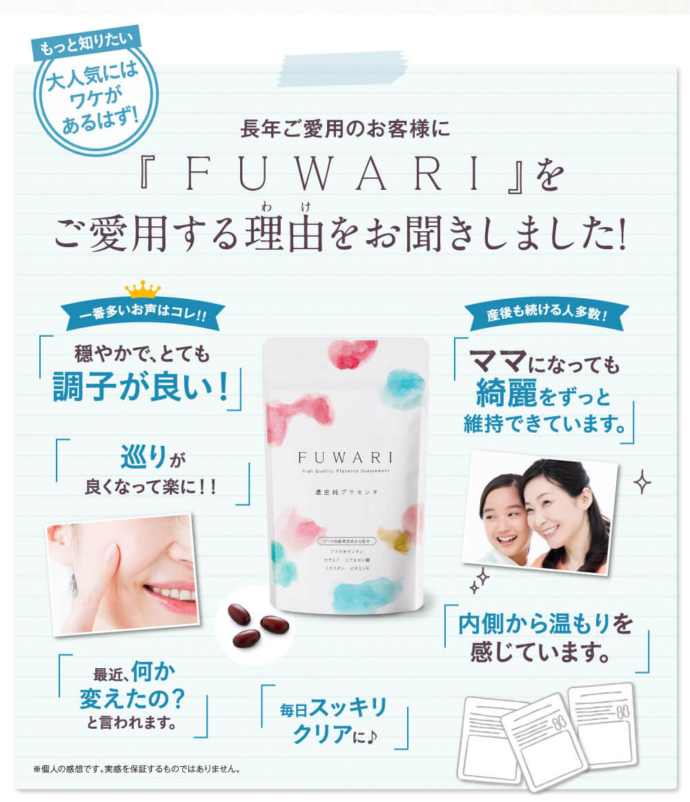 フワリを愛用している理由を調査しました。