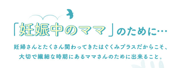 「妊娠中のママ」のために…