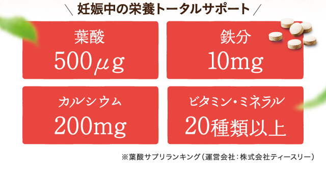 妊娠中の栄養トータルサポート